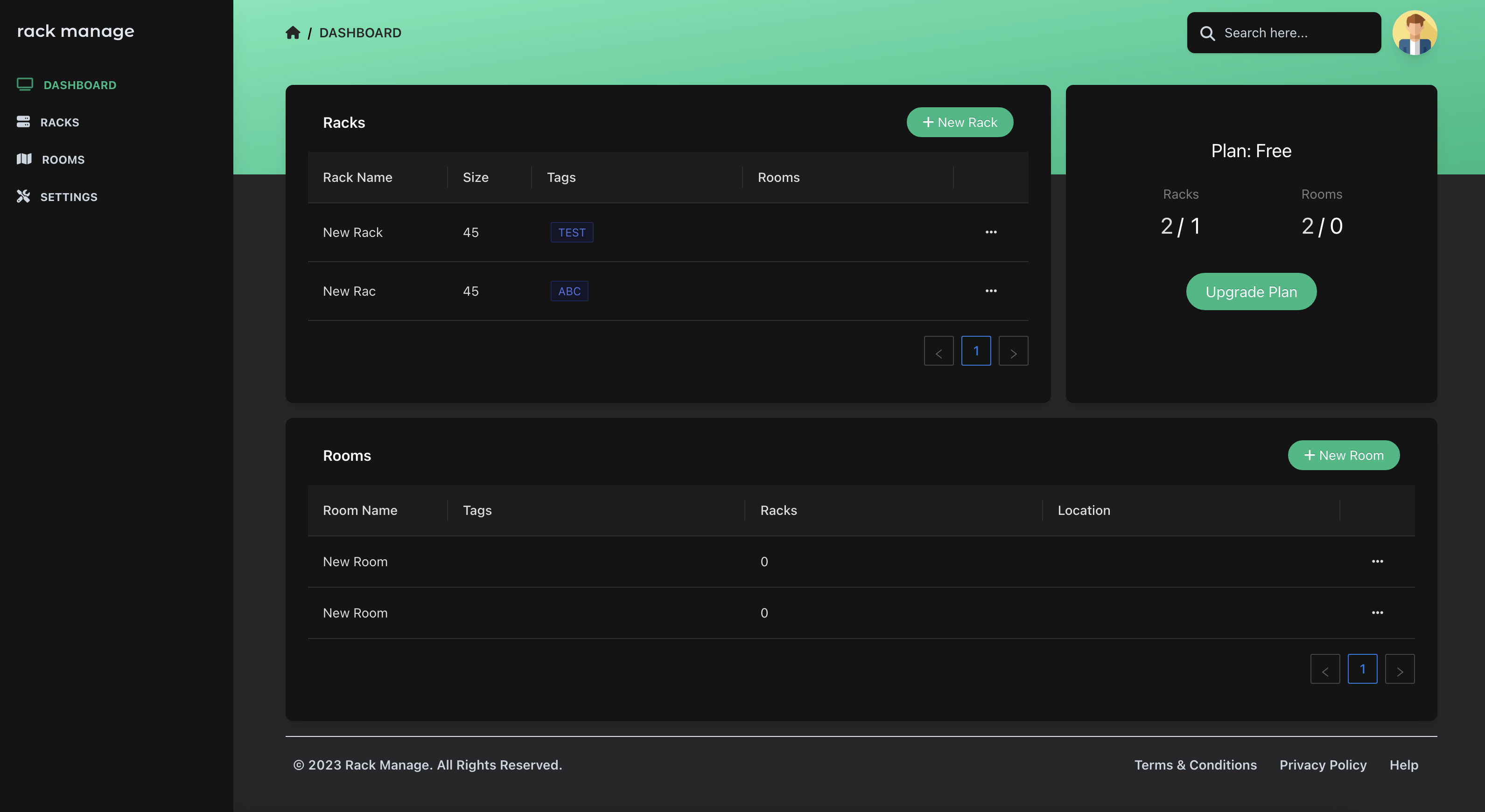 Rack Manage screenshot 2