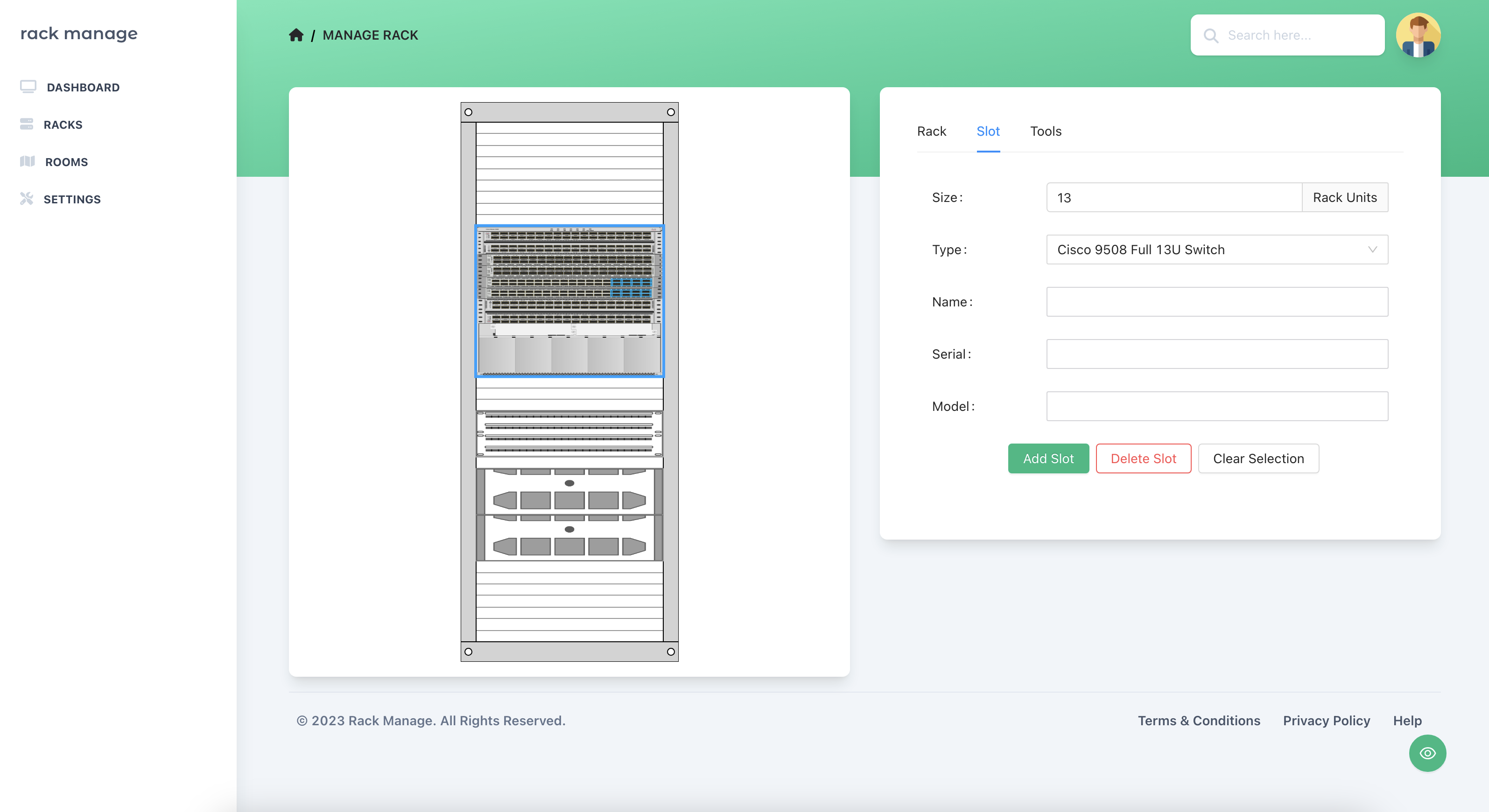 Rack Manage by Nuovar